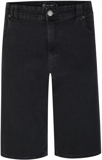 Kam Jeans 101 Stretch Jean Shorts Charcoal - Korte broeken - Grote Maten Korte Broeken Heren