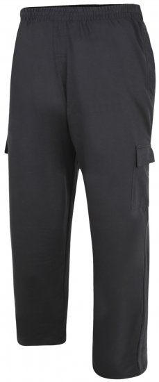 Kam Jeans Lightweight Sweatpants with Cargo pocket Black - Joggingbroeken & shorts - Joggingbroeken & Shorts Heren Grote Maten