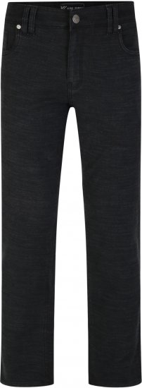 Kam Jeans 264 Slub Weave 5 Pocket Stretch Pants Charcoal - Jeans & broeken - Jeans & Broeken Grote Maten Heren
