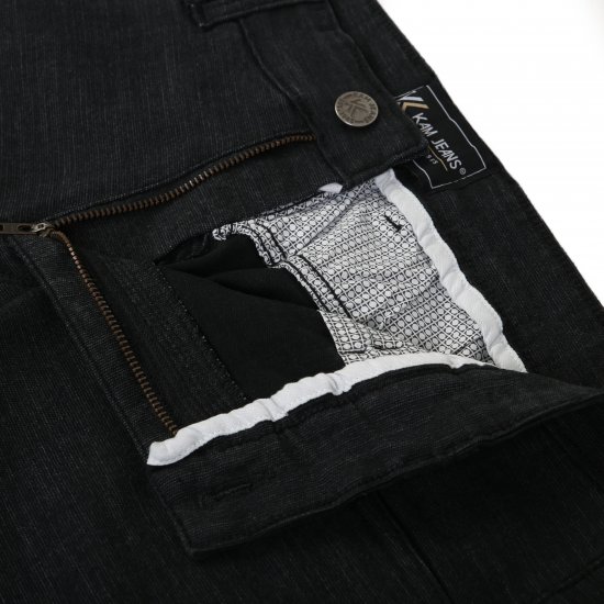 Kam Jeans 264 Slub Weave 5 Pocket Stretch Pants Charcoal - Jeans & broeken - Jeans & Broeken Grote Maten Heren