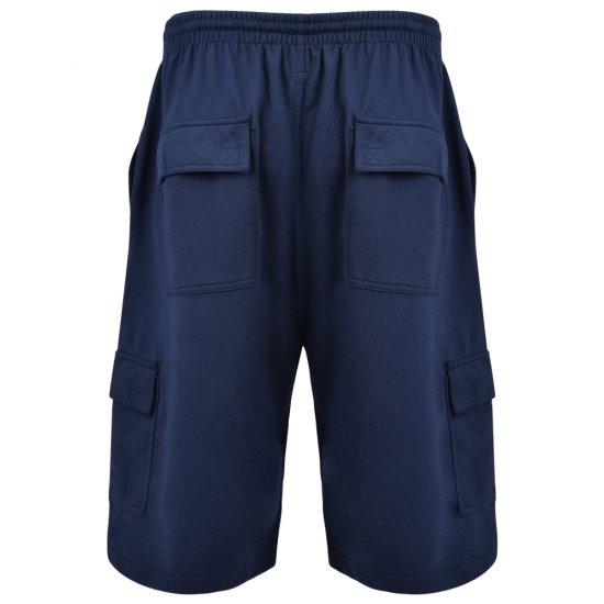 Kam Jeans Cargo Joggers shorts Navy - Joggingbroeken & shorts - Joggingbroeken & Shorts Heren Grote Maten
