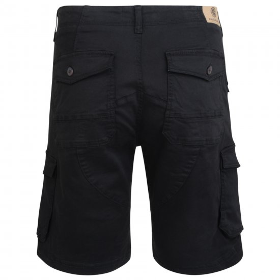 Kam Jeans 320 Cargoshorts Black - Korte broeken - Grote Maten Korte Broeken Heren