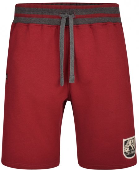 Kam Jeans 327 Jersey Shorts Burgundy - Joggingbroeken & shorts - Joggingbroeken & Shorts Heren Grote Maten