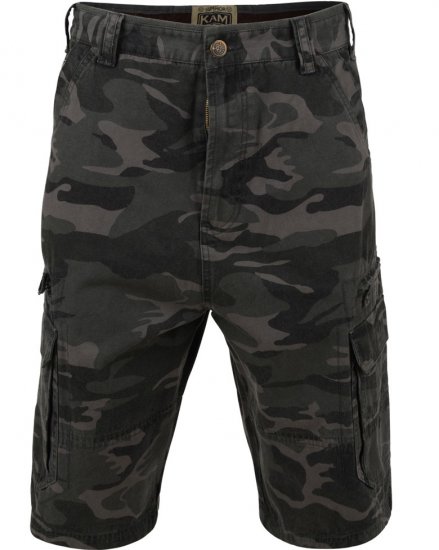 Kam Jeans 329 Short Khaki Camo - Korte broeken - Grote Maten Korte Broeken Heren