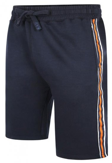 Kam Jeans 3300 Jog Shorts with Side Tape Navy - Joggingbroeken & Shorts - Joggingbroeken & Shorts Heren Grote Maten