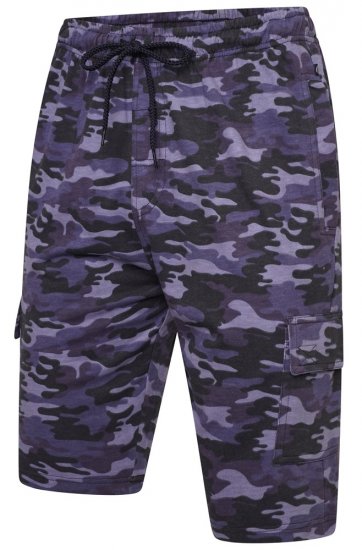 Kam Jeans 3306 Cargo Camo Lounge Shorts Navy - Joggingbroeken & shorts - Joggingbroeken & Shorts Heren Grote Maten