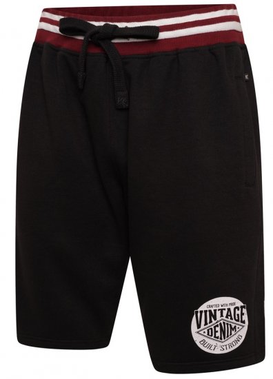 Kam Jeans 3309 Vintage Denim Jog Shorts Black - Joggingbroeken & shorts - Joggingbroeken & Shorts Heren Grote Maten