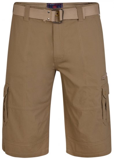 Kam Jeans 343 Cargoshorts Sand - Korte broeken - Grote Maten Korte Broeken Heren
