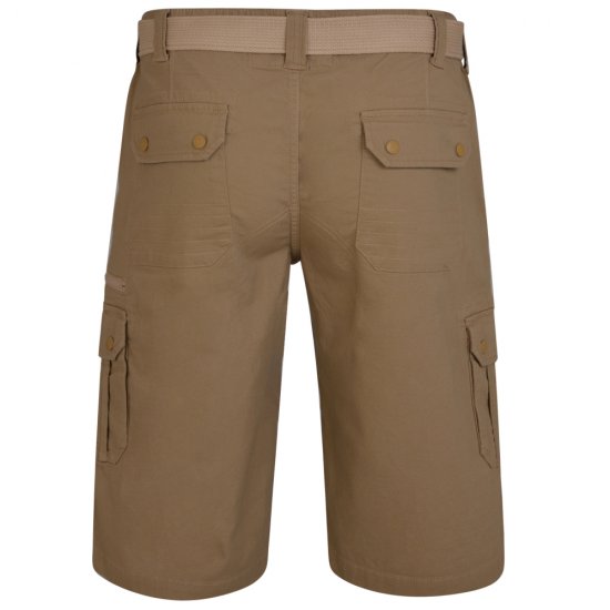 Kam Jeans 343 Cargoshorts Sand - Korte broeken - Grote Maten Korte Broeken Heren
