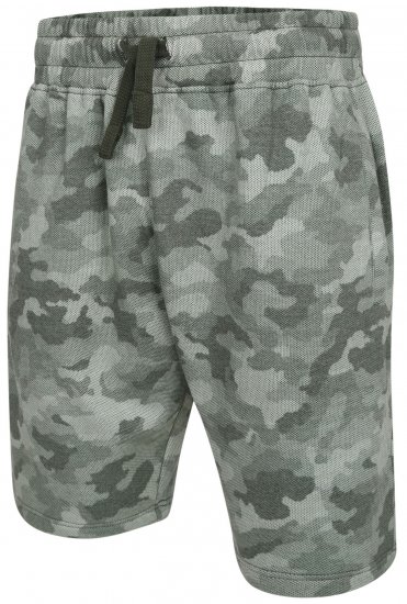 Kam Jeans 346 Camo Sweat Shorts Olive - Joggingbroeken & shorts - Joggingbroeken & Shorts Heren Grote Maten