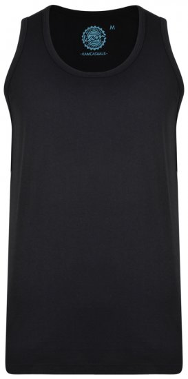 Kam Jeans 500 Tank Top Black - T-shirts - Grote Maten T-shirts Heren