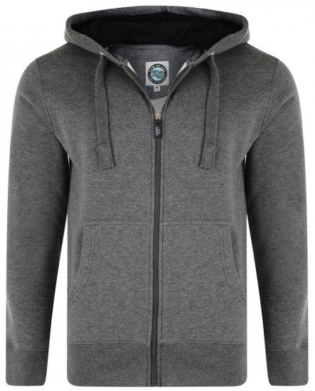 Kam Jeans Hoodie Charcoal TALL SIZES - HERENKLEDING MT-6XLT - Tall Kleding Heren