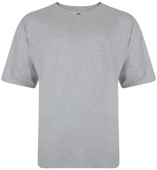 Kam Jeans V-neck T-shirt Grey - T-shirts - Grote Maten T-shirts Heren