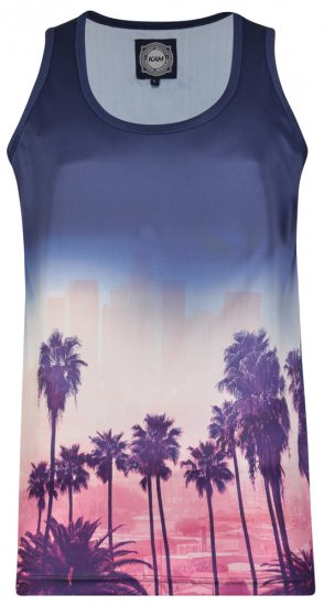 Kam Jeans 5250 Tank Top Navy - T-shirts - Grote Maten T-shirts Heren