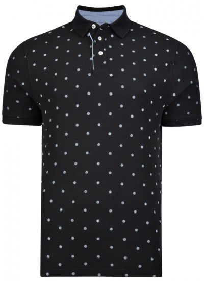 Kam Jeans 5272 Polo Black - Polo shirts - Grote Maten Poloshirts Heren