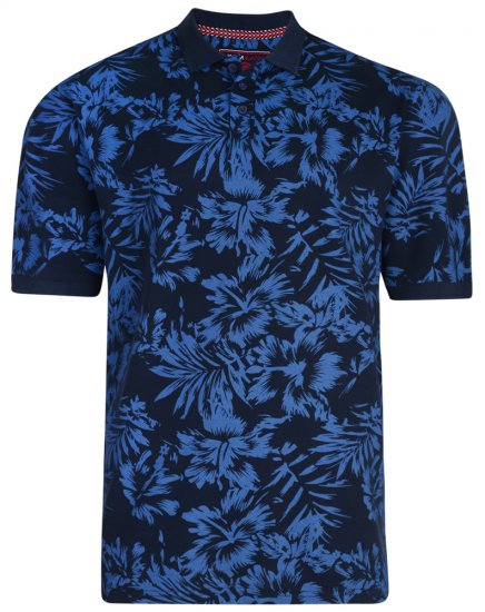 Kam Jeans 5295 Polo Navy - Polo shirts - Grote Maten Poloshirts Heren