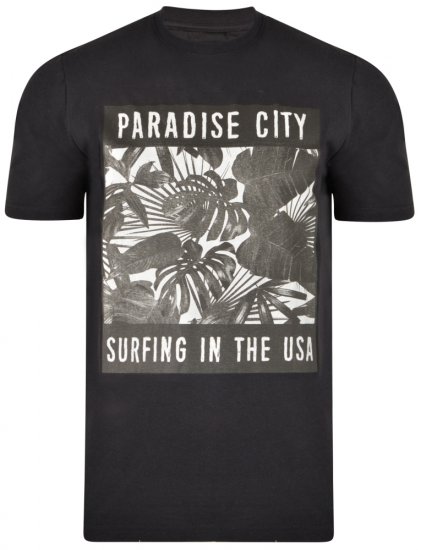 Kam Jeans 5300 T-shirt Black - T-shirts - Grote Maten T-shirts Heren