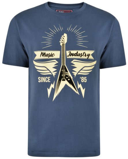 Kam Jeans 5303 T-shirt Insignia - T-shirts - Grote Maten T-shirts Heren