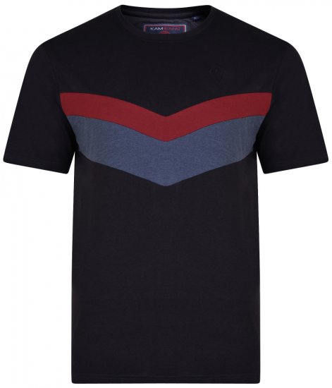 Kam Jeans 5306 T-shirt Black - T-shirts - Grote Maten T-shirts Heren