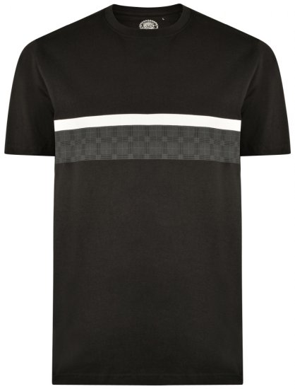 Kam Jeans 5307 T-shirt Black - T-shirts - Grote Maten T-shirts Heren