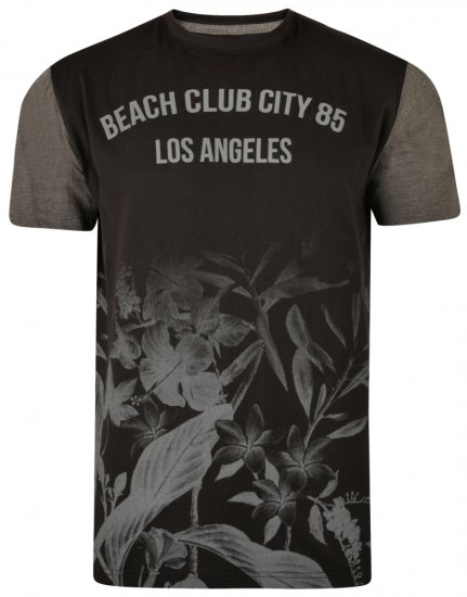 Kam Jeans 5313 T-shirt Black - T-shirts - Grote Maten T-shirts Heren