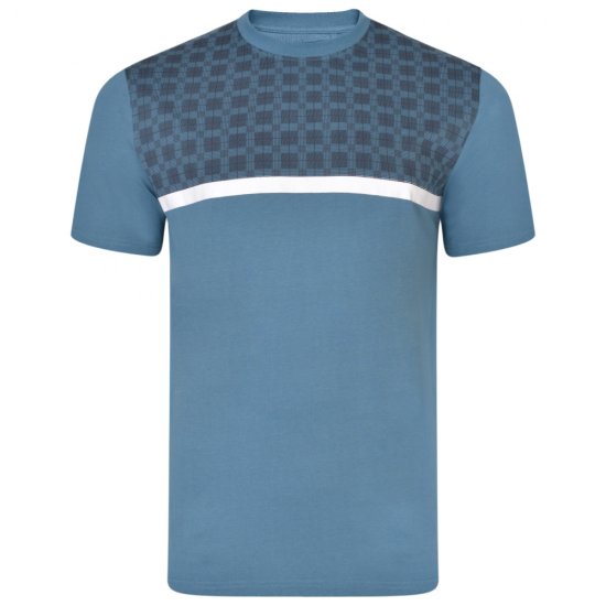 Kam Jeans 5347 Twin pack T-shirt Black/Denim - T-shirts - Grote Maten T-shirts Heren