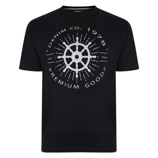 Kam Jeans 5348 T-shirt Vintage/Denim Twin Pack - T-shirts - Grote Maten T-shirts Heren