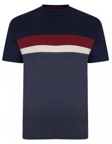 Kam Jeans 5356 Cut&Saw T-shirt Navy - T-shirts - Grote Maten T-shirts Heren
