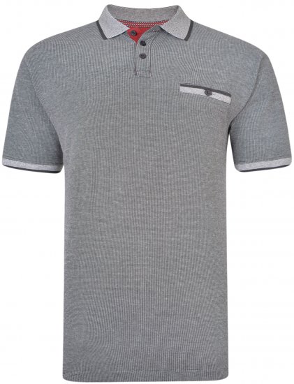 Kam Jeans 5416 Polo Black - Polo shirts - Grote Maten Poloshirts Heren