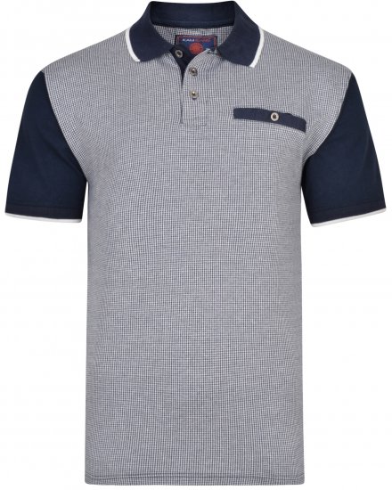 Kam Jeans 5421 Polo Navy - Polo shirts - Grote Maten Poloshirts Heren