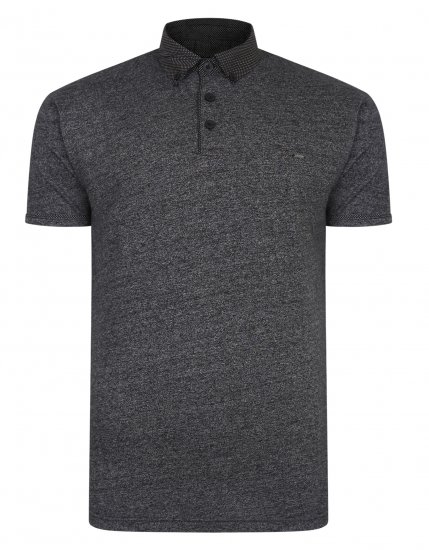Kam Jeans Smart Look Polo Black - Polo shirts - Grote Maten Poloshirts Heren