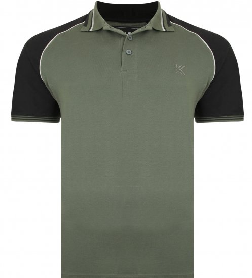 Kam Jeans 5445 Pique Polo Khaki - Polo shirts - Grote Maten Poloshirts Heren