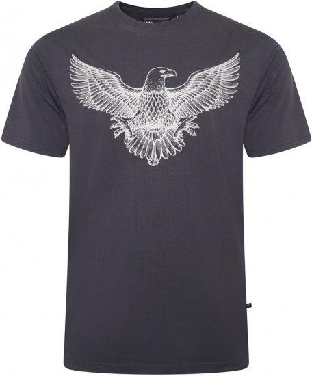Kam Jeans 5758 Eagle Print T-Shirt Indigo - T-shirts - Grote Maten T-shirts Heren