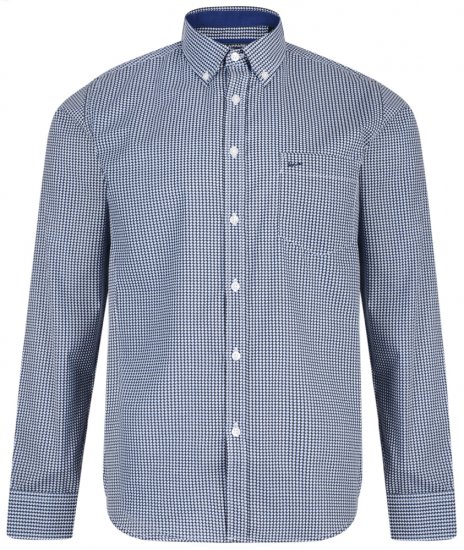 Kam Jeans 6177 Long Sleeve Shirt Denim Blue - Overhemden - Overhemden Grote Maten Heren