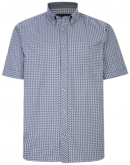 Kam Jeans 6219 Short sleeve Shirt Charcoal - Overhemden - Overhemden Grote Maten Heren