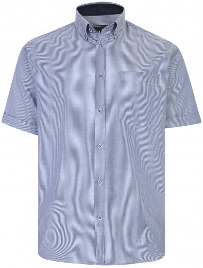 Kam Jeans 6224 Short sleeve Shirt Navy - Overhemden - Overhemden Grote Maten Heren