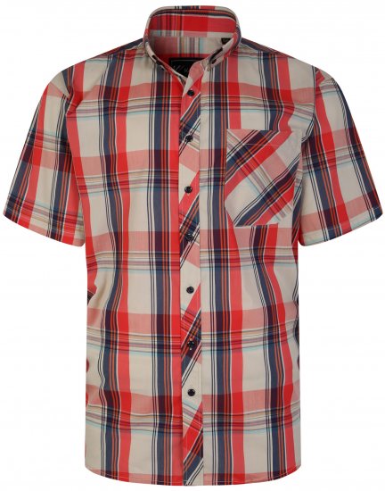 Kam Jeans 6255 Short sleeve Shirt Multi colour - Overhemden - Overhemden Grote Maten Heren
