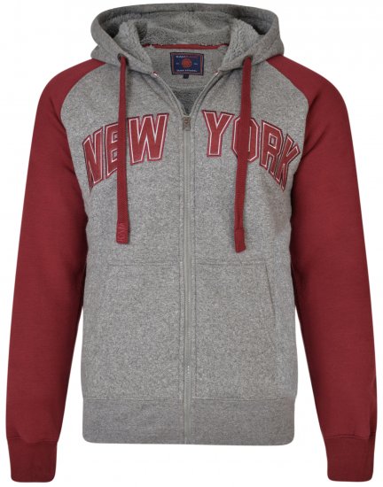 Kam Jeans 7026 New York Hoodie Cordovan - Sweaters & hoodies - Sweaters & Hoodies Grote Maten Heren