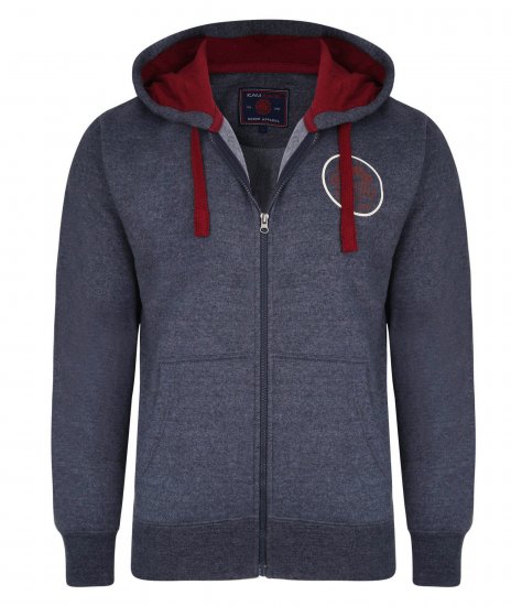 Kam Jeans 7030 Hoody Indigo - Sweaters & hoodies - Sweaters & Hoodies Grote Maten Heren