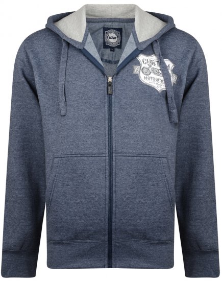 Kam Jeans 704 Customs Hoodie Denim - Sweaters & hoodies - Sweaters & Hoodies Grote Maten Heren