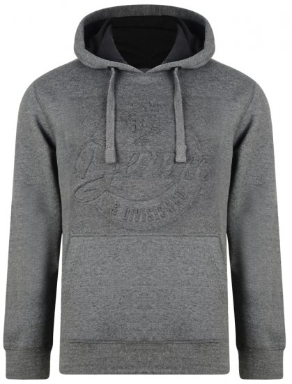 Kam Jeans 708 Embossed Hoodie Charcoal - Sweaters & hoodies - Sweaters & Hoodies Grote Maten Heren