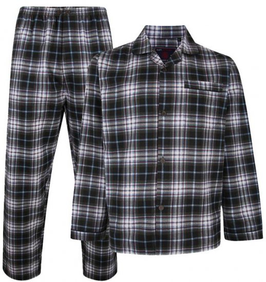 Kam Jeans 880 Flannel Pyjama Set - Ondergoed & zwem - Grote Maten Ondergoed Heren