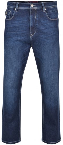 Kam Jeans Alonso Blue Mid Used - Jeans & broeken - Jeans & Broeken Grote Maten Heren