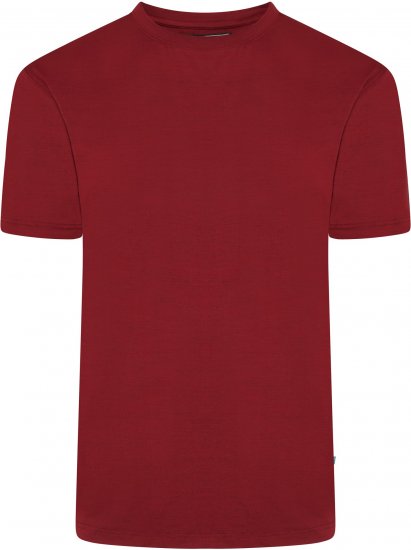 Kam Jeans AP001 XT Active Performance Marl Tee Burgundy - T-shirts - Grote Maten T-shirts Heren