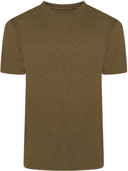 Kam Jeans AP001 XT Active Performance Marl Tee Khaki - T-shirts - Grote Maten T-shirts Heren