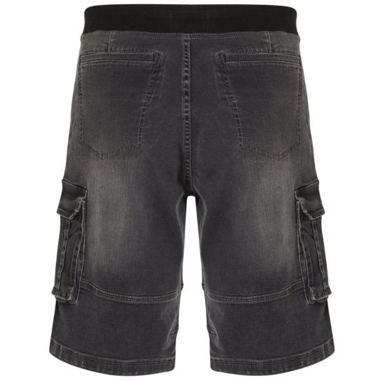 Kam Jeans Dito Denim Shorts Charcoal - Korte broeken - Grote Maten Korte Broeken Heren