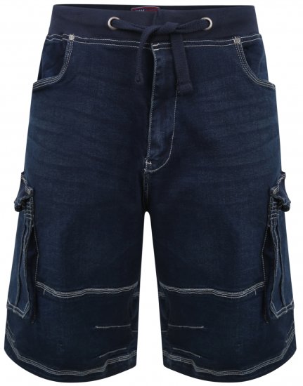 Kam Jeans Dito Denim Shorts Mid Used Blue - Korte broeken - Grote Maten Korte Broeken Heren