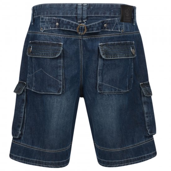Kam Jeans Francis Dark Used - Korte broeken - Grote Maten Korte Broeken Heren