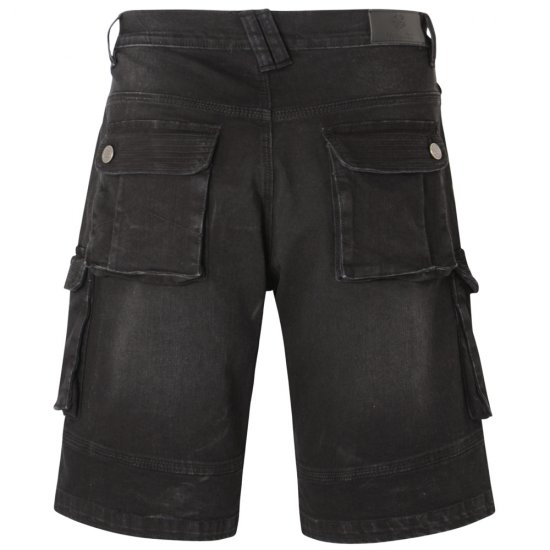 Kam Jeans Ivan Cargo Shorts Black - Korte broeken - Grote Maten Korte Broeken Heren