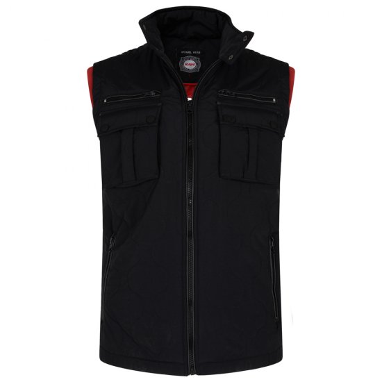 Kam Jeans KV73 Vest Black - Jassen - Grote Maten Herenjassen